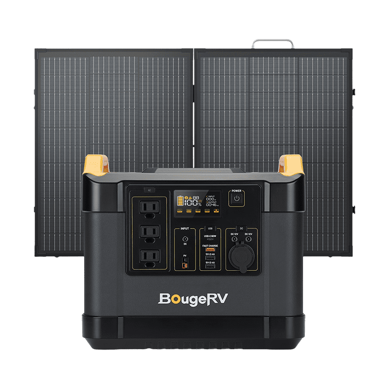 BougeRV LiFePO4 Solar Generator Fort 1500