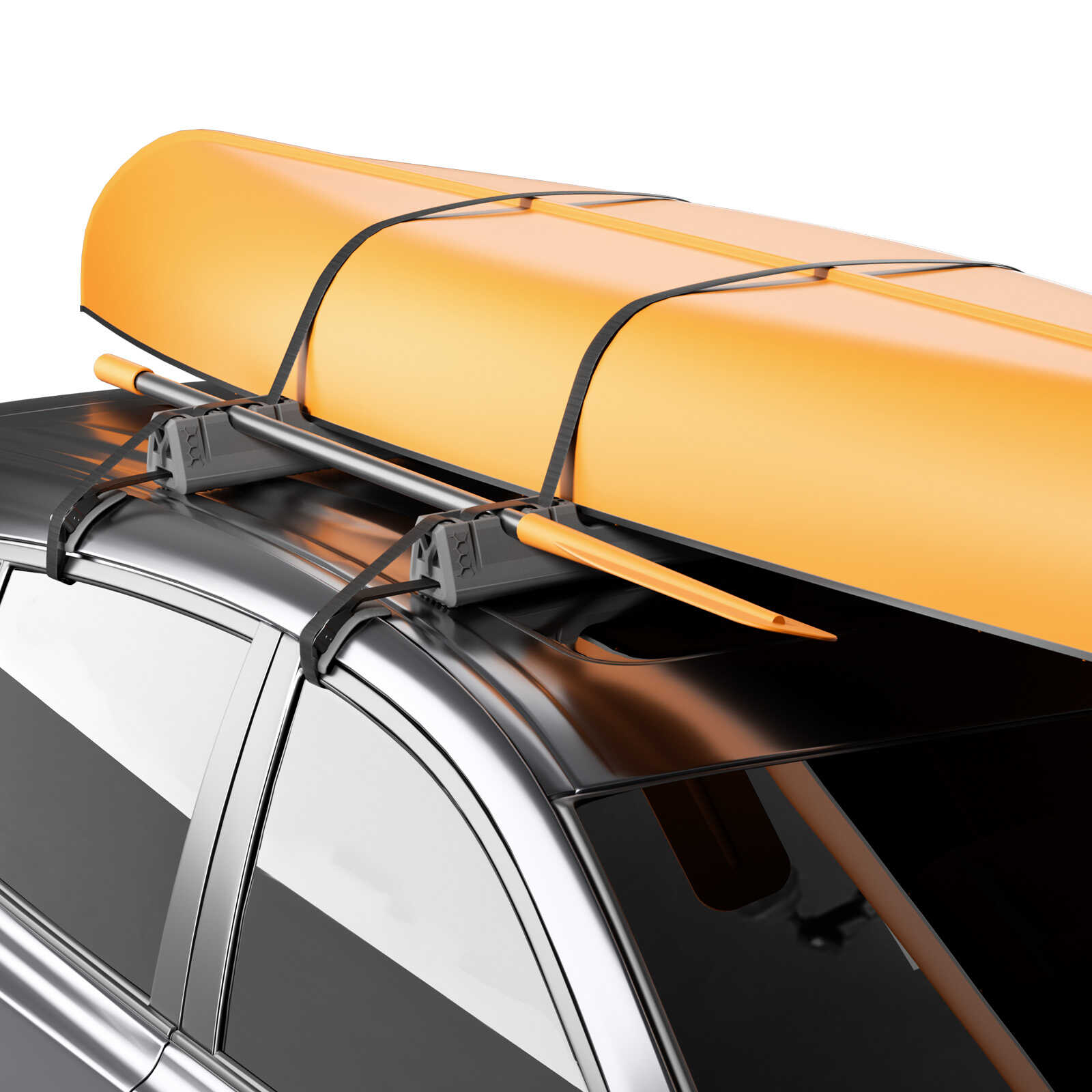 BougeRV Universal Soft Roof Rack Pads for Ski Snowboard Kayak Surfboard SUP  Canoe Luggage Carrier, EVA Material Upgrade from Traditional Car Rack Pads