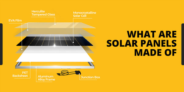 What are solar panels made of?