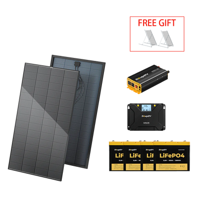 BougeRV 12V 800W High Watt Rigid Solar System Kit