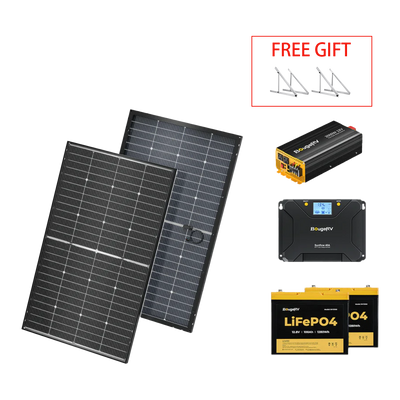 BougeRV 12V 400 Watt Rigid Solar System Kit