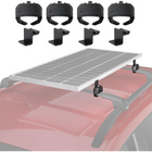 BougeRV Solar Panel Crab Mounting Kit for Cars with Cross Bars