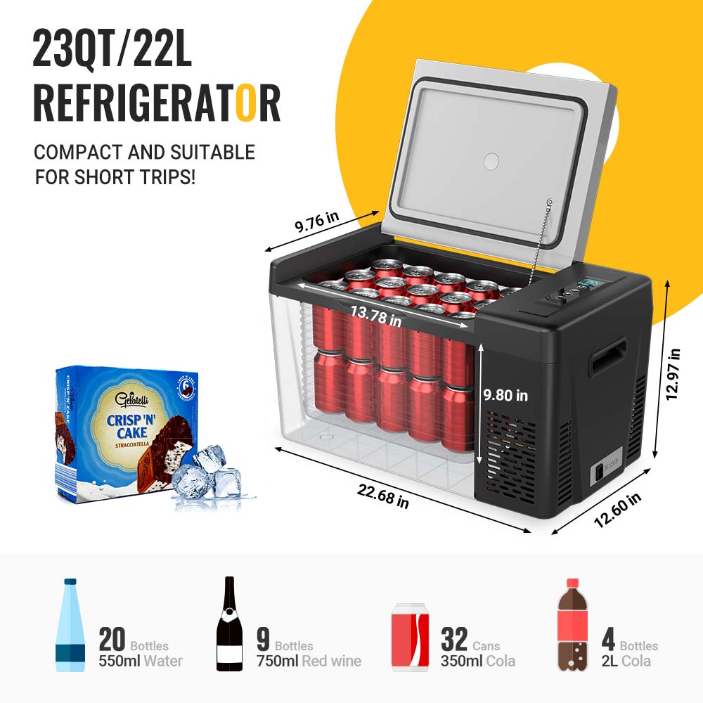 23QT 22L fridge FOR Tesla Model Y