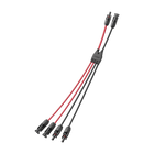 Solar Parallel Connectors for 2 Solar Panels, 2 to 4 Y Branch (MFF/FMM)