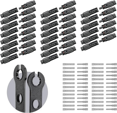 (8AWG) 44PCS Solar Connector with Spanners IP67 Waterproof Male/Female