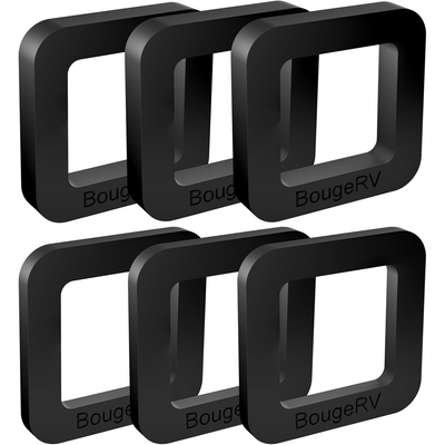 BougeRV 6 Pack 2 Inch Hitch Receiver Silencer Pad