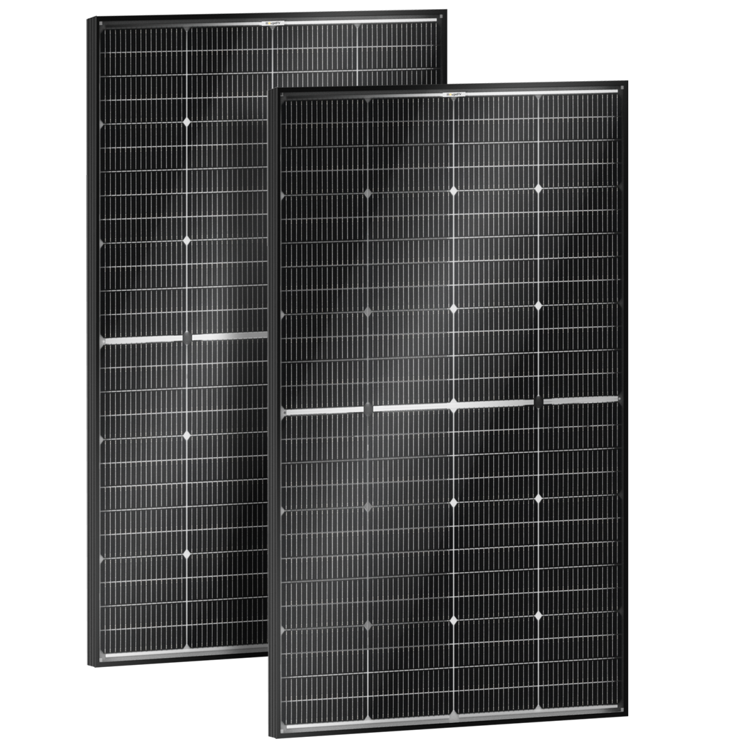 BougeRV 16BB N-Type 12V/24V 200 Watt Bifacial Solar Panel