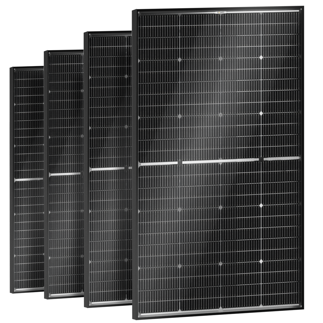 BougeRV 16BB N-Type 12V/24V 200 Watt Bifacial Solar Panel