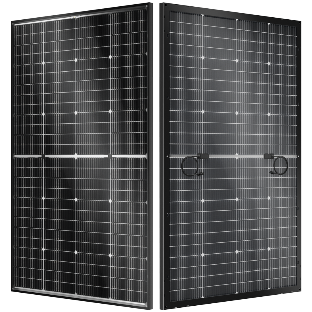 BougeRV 16BB N-Type 12V/24V 200 Watt Bifacial Solar Panel