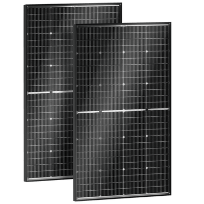 12V/24V N-Type 400 Watt 16BB Bifacial Solar Panel