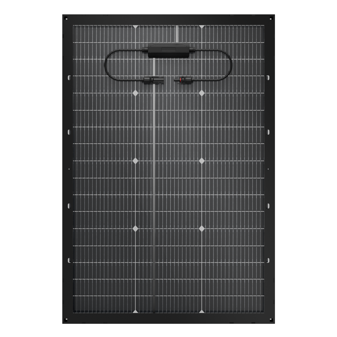 BougeRV 16BB N-Type 12V/24V 100 Watt Bifacial Solar Panel