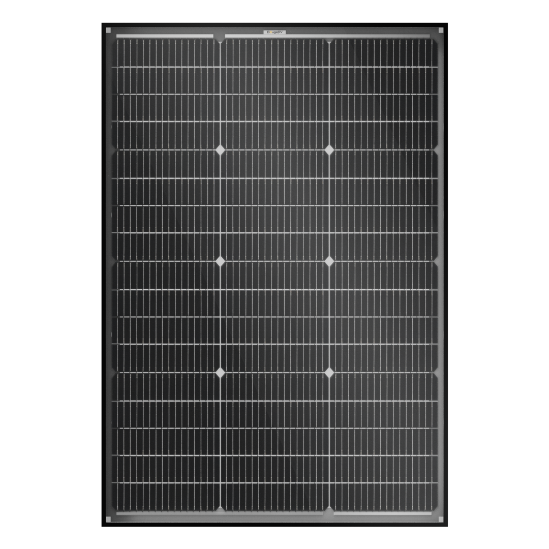 BougeRV 16BB N-Type 12V/24V 100 Watt Bifacial Solar Panel