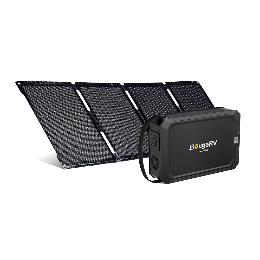 BougeRV JuiceGo 240Wh Portable Power Station Solar Kit