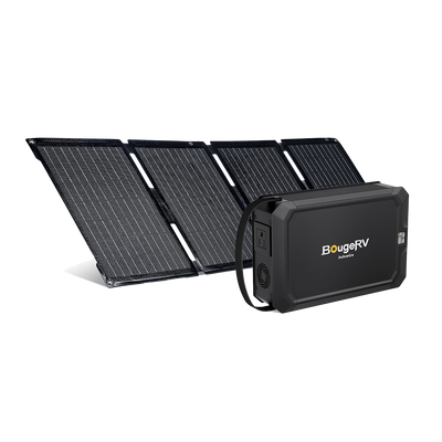 BougeRV JuiceGo 240Wh Portable Power Station Solar Kit