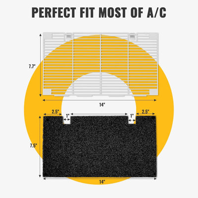 BougeRV RV A/C Air Grille Replacement with Air Filter