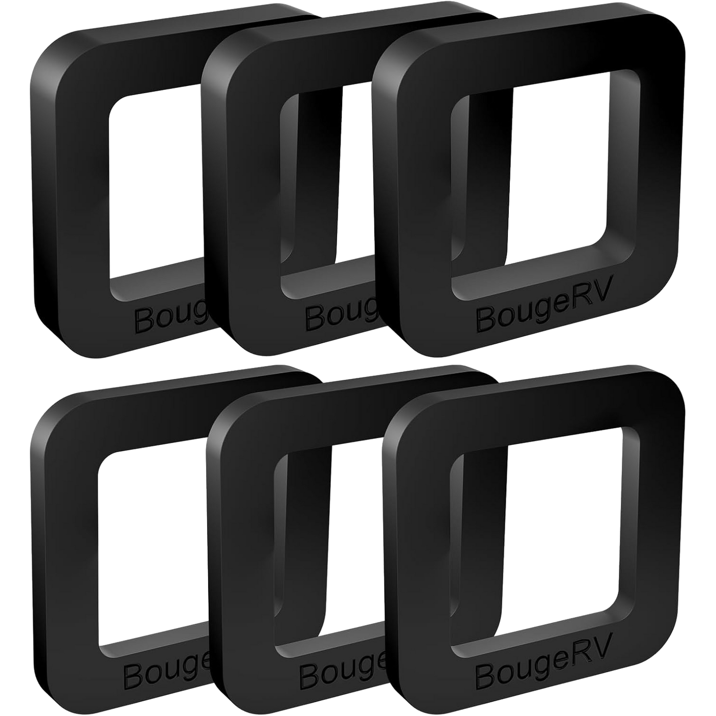 BougeRV 6 Pack 2 Inch Hitch Receiver Silencer Pad