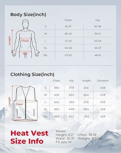 KEMIMOTO Heated Vest for Men with Battery Pack Included