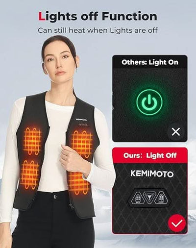 Heated Vest for Women with Battery Pack Included