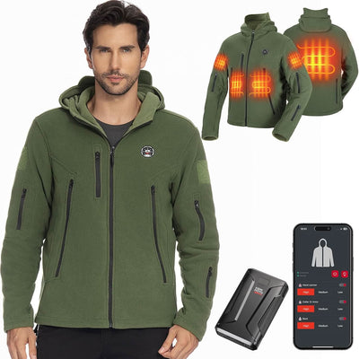 KEMIMOTO Electric Hooded Sweatshirt with 12V 20000mAh Battery Pack