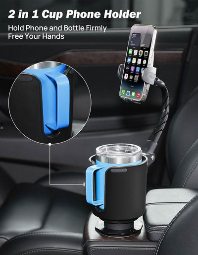 JOYTUTUS Cup Holder Phone Mount for Car