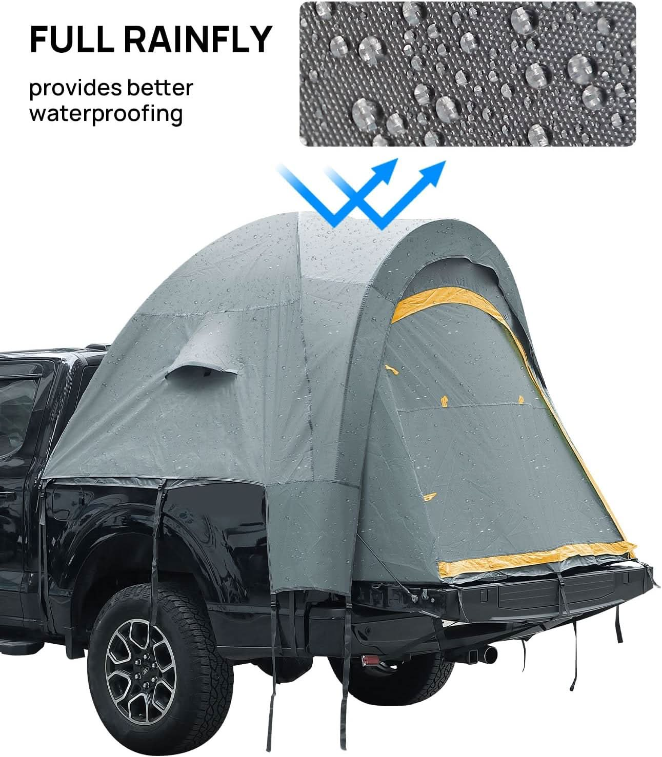 JOYTUTUS Pickup Truck Tent 2.0, 5.5'-6'