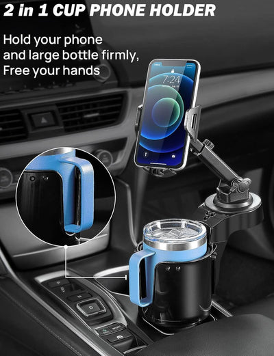 JOYTUTUS Cup Holder Phone Mount for Car