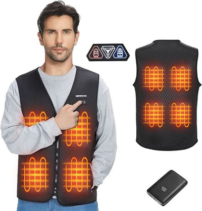 Lightweight Heated Vest for Men with Battery Pack Included