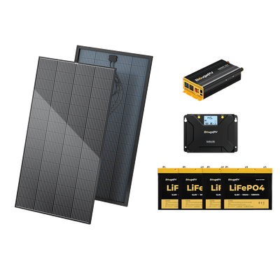 BougeRV 12V 800W High Watt Rigid Solar System Kit