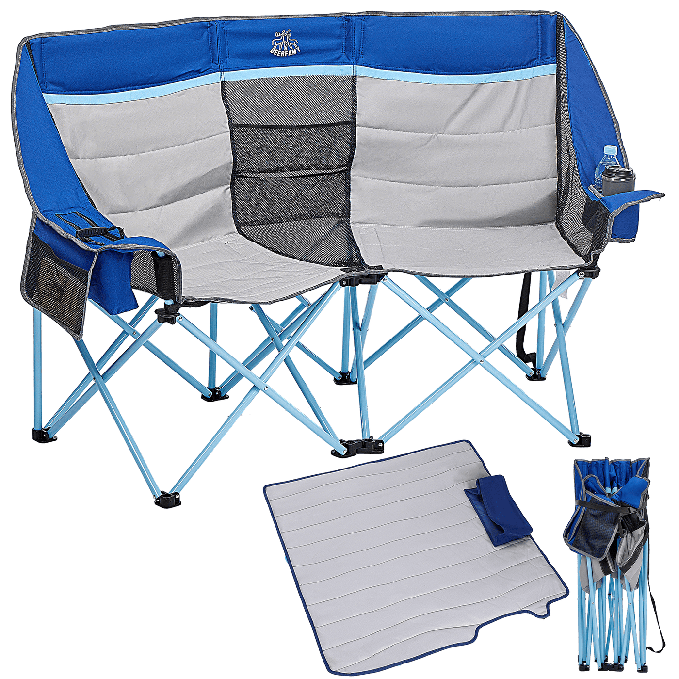 DEERFAMY Double Camping Chair for Adults