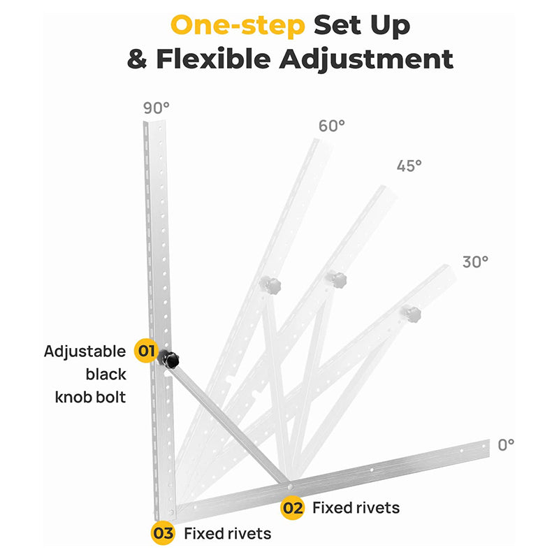 41in Solar Panel Tilt Mount Brackets（Upgraded Version）