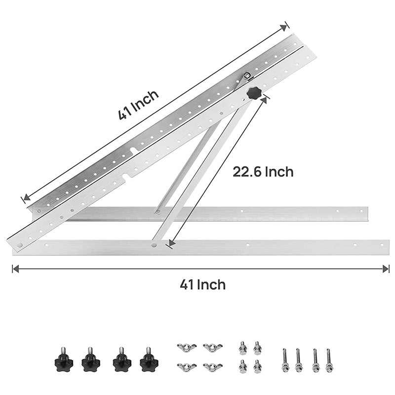 41in Solar Panel Tilt Mount Brackets（Upgraded Version）