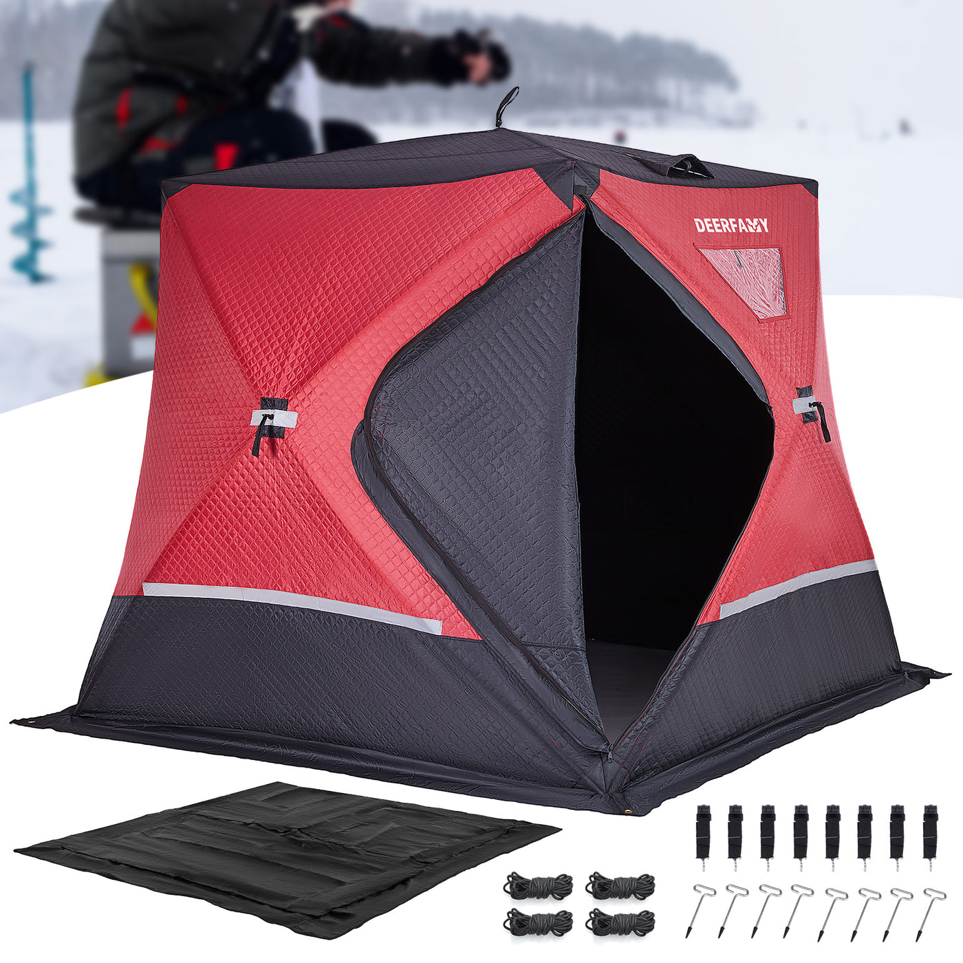 DEERFAMY IceExplorer Pro Ice Fishing Tent