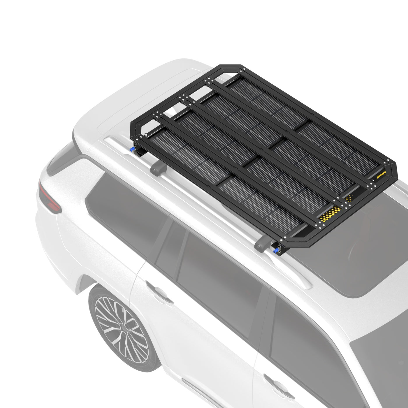 BougeRV Modular Roof Rack Platform with Slidable Solar Panel Bracket