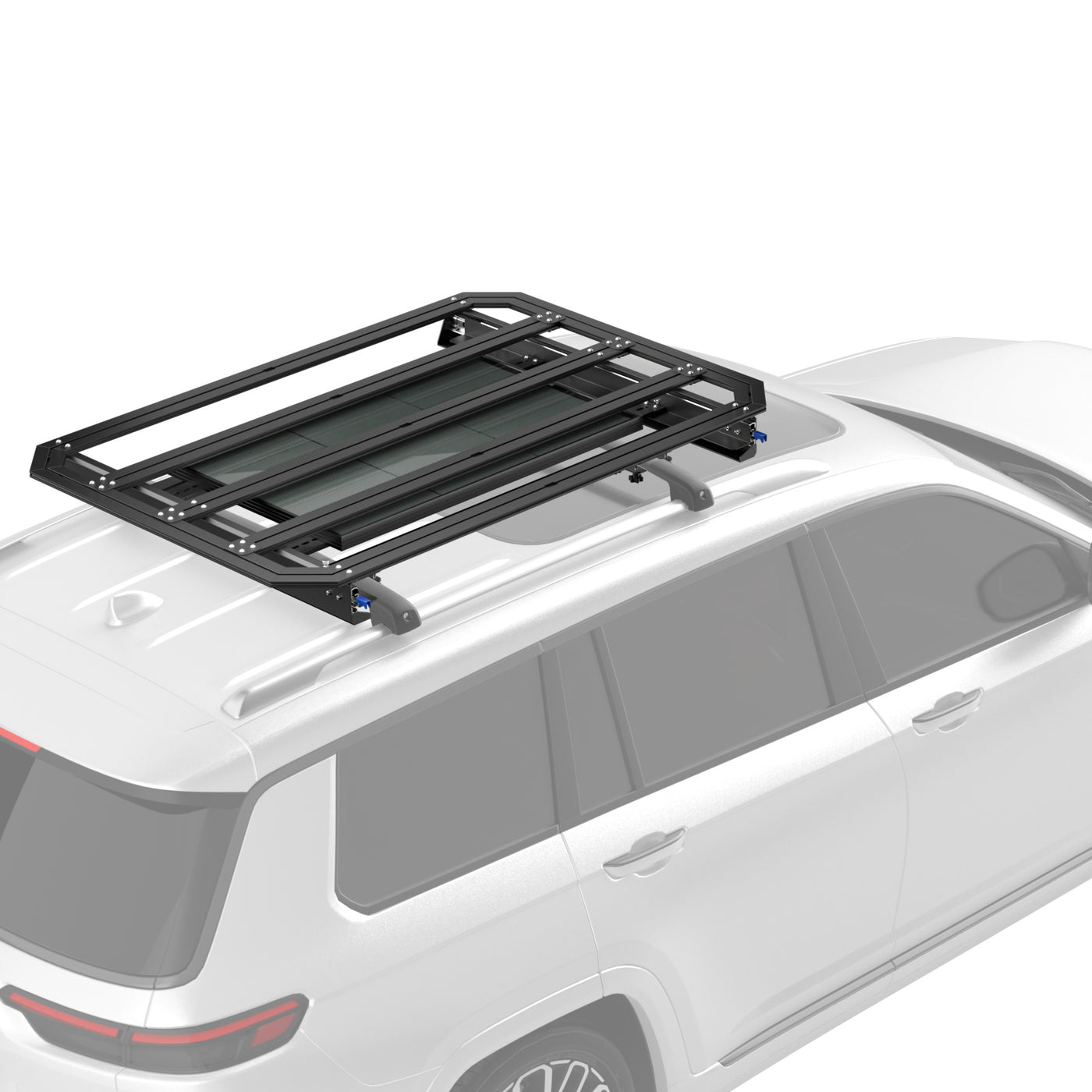 BougeRV Modular Roof Rack Platform with Slidable Solar Panel Bracket