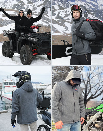 KEMIMOTO Heated Hoodie with 12V Battery Pack