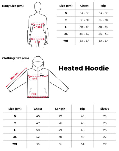 KEMIMOTO Heated Hoodie with 12V Battery Pack