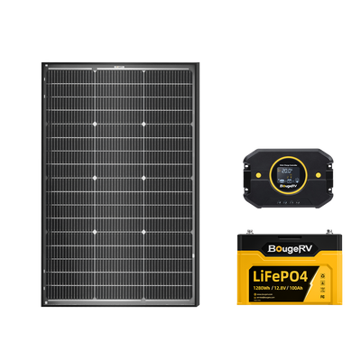 BougeRV 100 Watt TOPCon Bifacial Farm Solar Kit