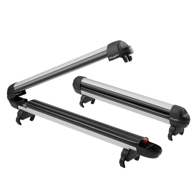 BougeRV 28'' Ski & Snowboard Racks with Anti-Theft Lock Sliver