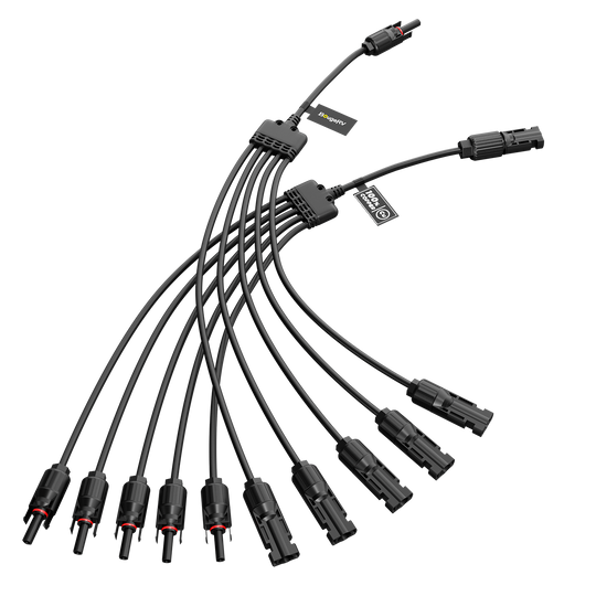 BougeRV Solar Panel Parallel Connectors 1 to 5 Solar Cable Wire