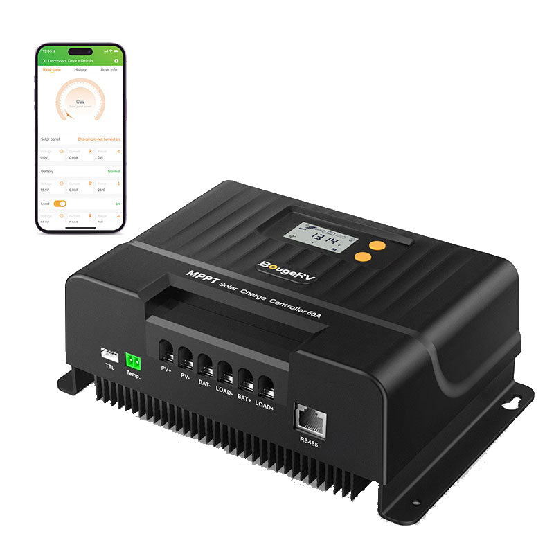 60A MPPT Solar Charge Controller with Bluetooth 12V/24V