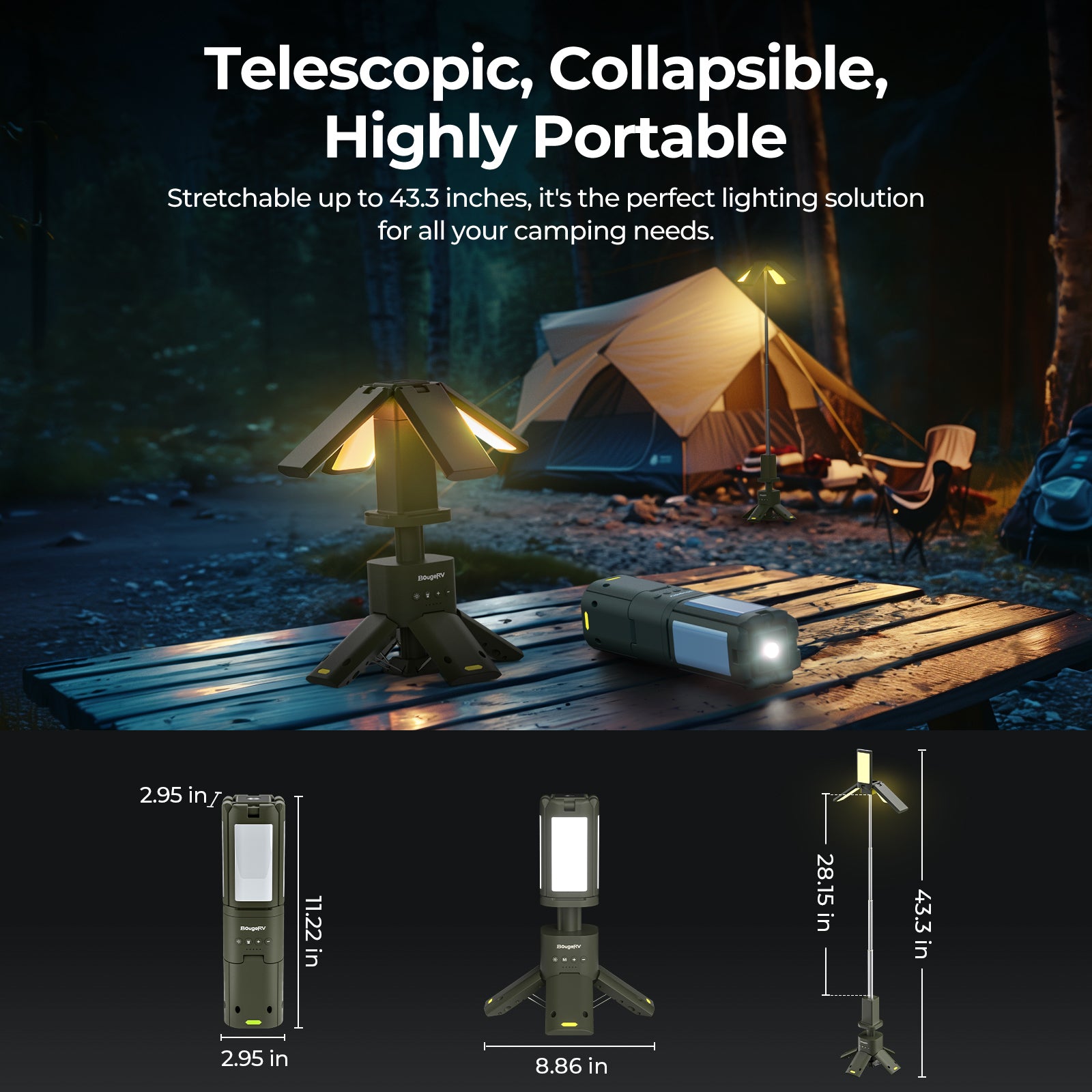 BougeRV Outdoor Portable Camping Lantern