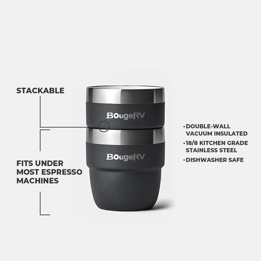 BougeRV 4 oz Stackable Cups