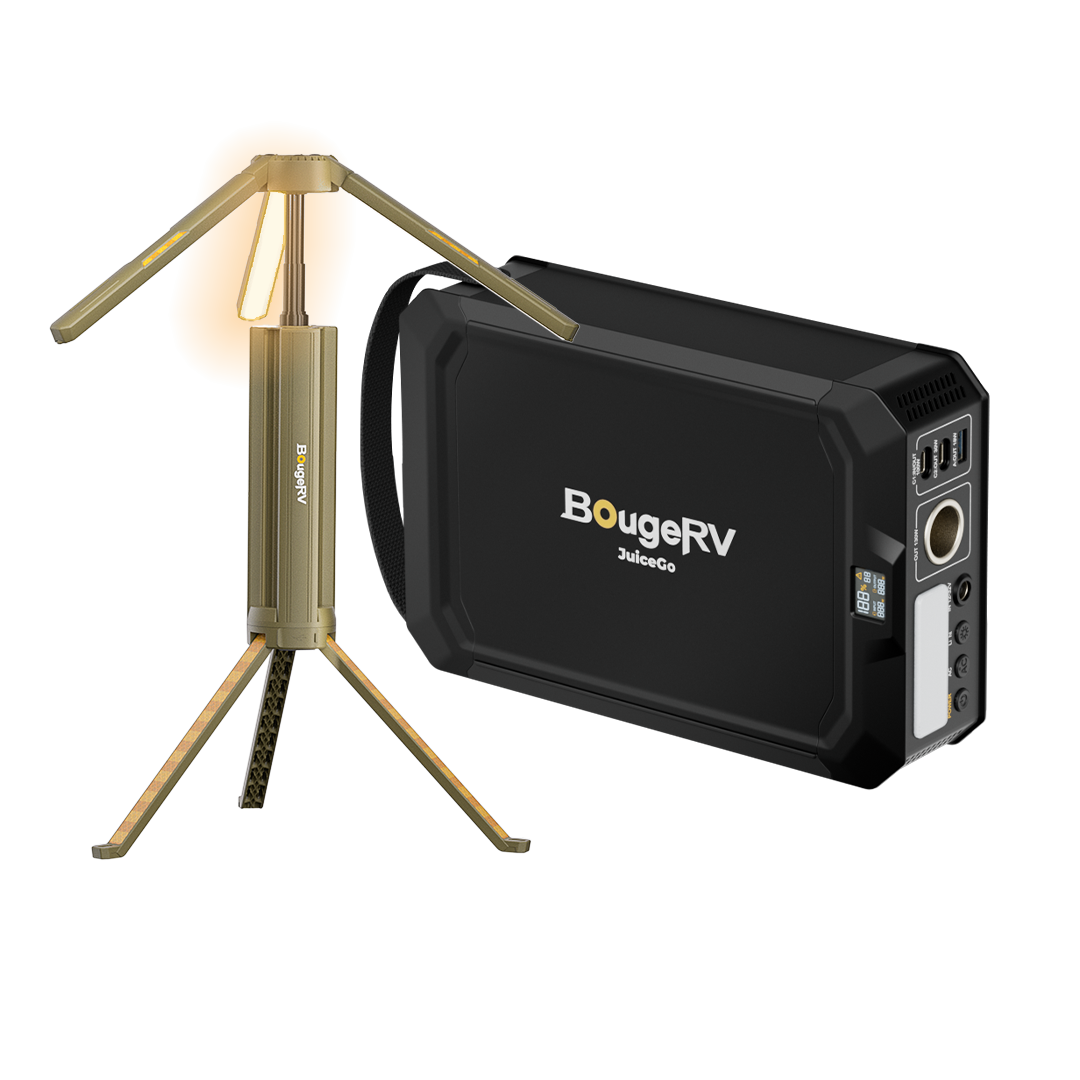 BougeRV New Outdoor Portable Telescopic Camping Lantern