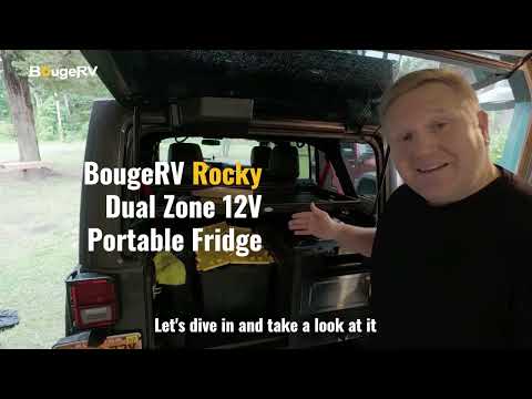 BougeRV Rocky 55QT Dual Zone 12V Portable Fridge