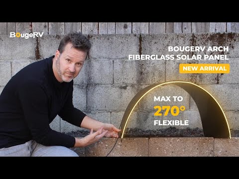 BougeRV Arch 200 Watt Fiberglass Flexible Curved Solar Panel